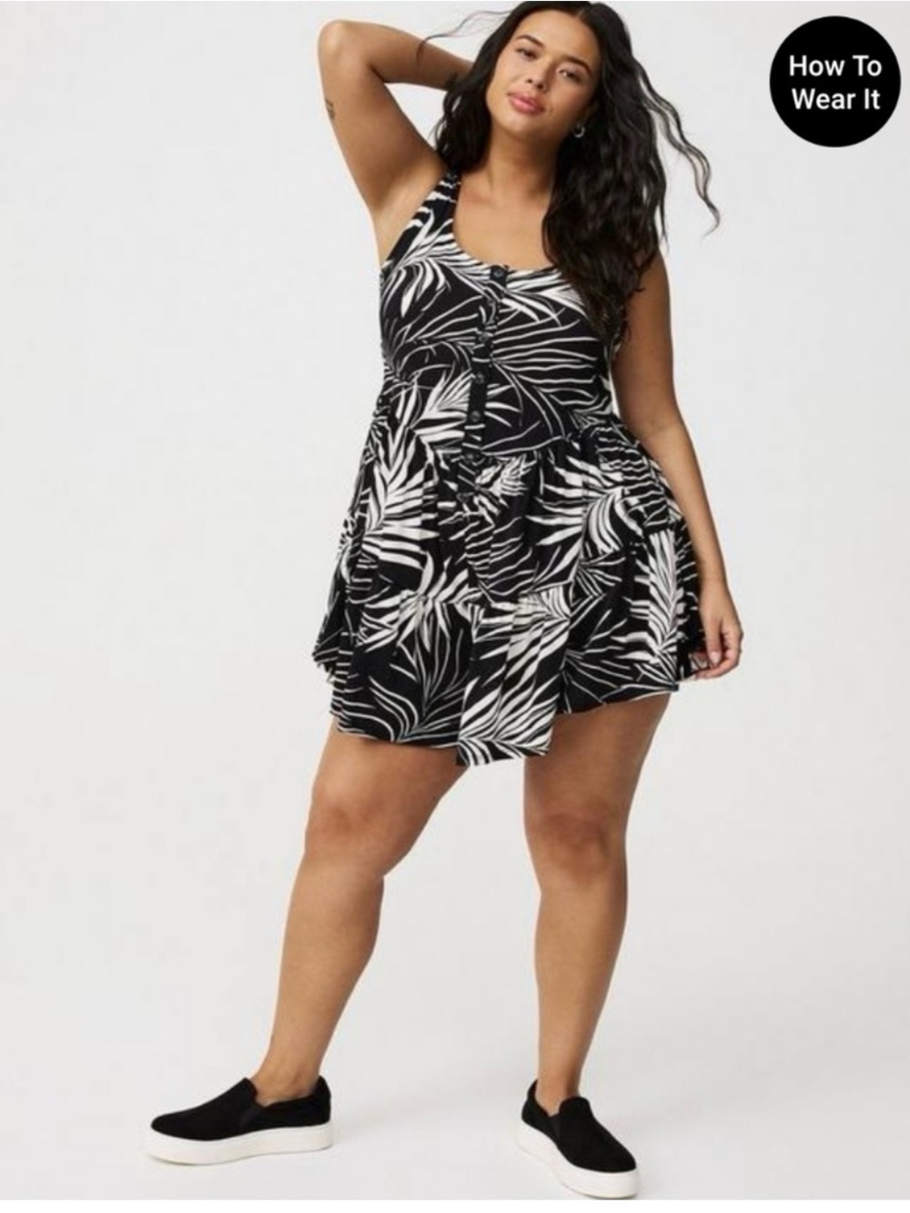 Torrid Scoop Neck Flirty Romper 4 NWT